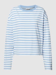 Sweatshirt mit Streifenmuster von Marc O'Polo Denim Blau - 15