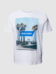 T-shirt PLUS SIZE z nadrukiem z motywem model ‘GEM’ od Jack & Jones Plus Biały - 42