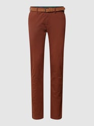 Slim fit chino met riem van MCNEAL Bruin - 47