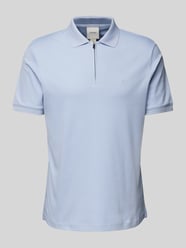 Slim Fit Poloshirt mit Logo-Stitching Modell 'LIQUID TOUCH' von CK Calvin Klein Blau - 26