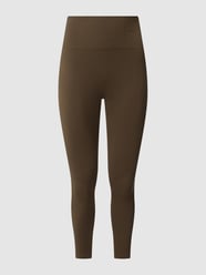 Korte legging met ribstructuur van Saisei Groen - 5