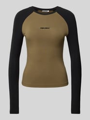 Longsleeve mit Label-Stitching von Review Braun - 13