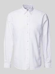 Regular Fit Freizeithemd mit Button-Down-Kragen von Marc O'Polo Weiß - 45