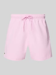 Badeshorts mit Logo-Stitching von Lacoste Pink - 35