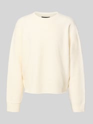 Sweatshirt mit gerippten Abschlüssen Modell 'Akilani' von Don´t Waste Culture Beige - 44
