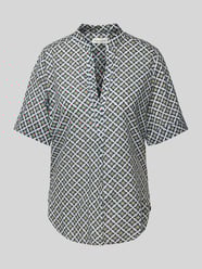 Regular Fit Kurzarmbluse mit Allover-Muster von Marc O'Polo - 11