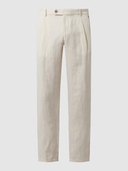Bundfaltenhose aus Flachs Modell 'Varun' von Hiltl - 42