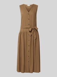regular fit vrijetijdsjurk van mix van linnen en viscose van s.Oliver RED LABEL - 4