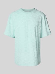T-Shirt mit geripptem Rundhalsausschnitt von KARL KANI - 23