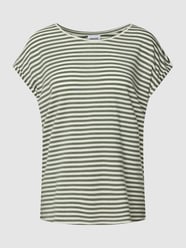 T-Shirt mit Streifenmuster Modell 'AVA' von Vero Moda Grün - 31