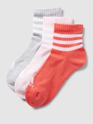 Socken mit Label-Streifen im 3er-Pack von ADIDAS SPORTSWEAR Rosa - 26