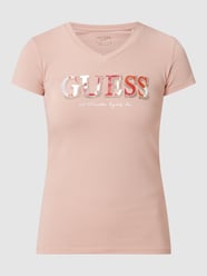 T-Shirt mit Strasssteinen Modell 'Jet' von Guess Pink - 13