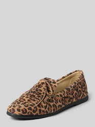 Mocassins van leer in all-over look model 'MOCCASINS VELOUR LEO' van Espadrij - 10