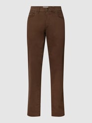 Straight Fit Chino mit Label-Detail Modell 'Cadiz' von Brax Braun - 11