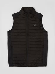 Steppweste mit Stehkragen  von Jack & Jones Grau / Schwarz - 17
