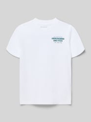 t-shirt z mieszanka bawełny z nadruk z logo model 'CITY STACK' od Abercrombie&Fitch - 21