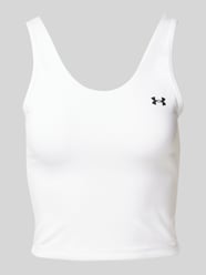 Cropped Tanktop mit U-Boot-Ausschnitt von Under Armour Weiß - 16