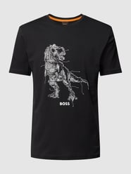 T-Shirt mit Motiv-Print Modell 'TeRassic' von BOSS Orange Schwarz - 22