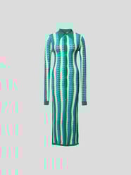 Strickkleid mit Streifenmuster von Dodo bar Or Türkis - 18