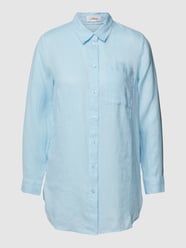 Overhemdblouse van zuiver linnen van s.Oliver RED LABEL Blauw - 42