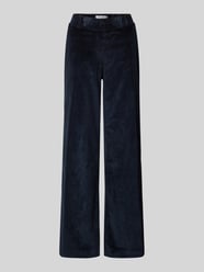 Slim fit corduroy broek met elastische band, model 'Pam Flared' van Raphaela By Brax - 7