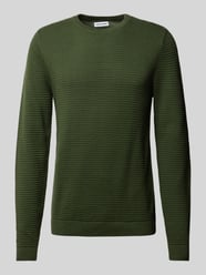 Strickpullover mit Rundhalsausschnitt Modell 'OTTO' von Jack & Jones Grün - 25