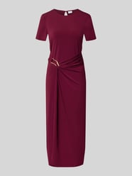 Midi-jurk met siergesp model 'Justine' van VILA Bordeaux - 38