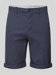 Regular Fit Chinoshorts mit Gürtelschlaufen Modell 'DAVE' von Jack & Jones Blau - 48