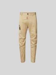 Stoffhose mit Label-Print von Dsquared2 Beige - 7