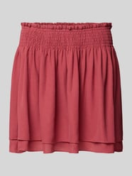 Mini-Rock mit Crêpe-Struktur Modell 'ISMILE' von Essentiel Antwerp Pink - 9