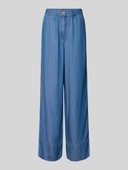 Wide Leg Hose in Denim-Optik von Marc O'Polo Blau - 36