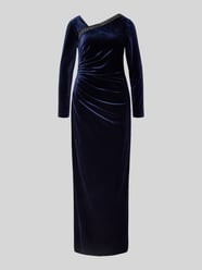 Avondjurk met siersteentjes en plooien van Adrianna Papell - 11