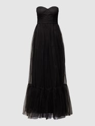 Abendkleid mit Volantsaum von LACE & BEADS Schwarz - 42