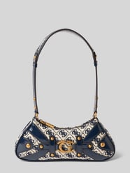 Handtasche mit Label-Applikation Modell 'MINTHA' von Guess Blau - 27