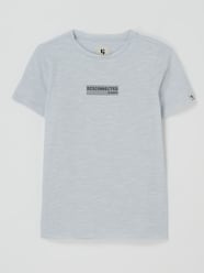 T-Shirt in Melange-Optik Modell 'Margin' von Garcia Blau - 17