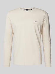 Longsleeve mit Label-Stitching von BOSS Beige - 24