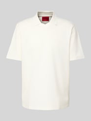 Poloshirt mit V-Ausschnitt Modell 'Dimersve' von HUGO - 33