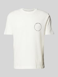 T-Shirt mit Label-Print von Marc O'Polo Weiß - 10