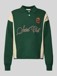 Gebreide pullover met polokraag en labelpatch van PROHIBITED - 8