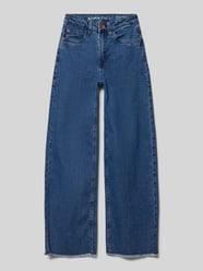 Wide leg jeans met gerafelde zoom, model 'Annemay' van Garcia - 28