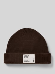Regular Fit Mütze aus Woll-Mix mit Logo-Patch Modell 'Milo' von Wood Wood - 32