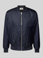 Bomberjacke mit Leistentaschen Modell 'NOKANO' von Drykorn Blau - 42