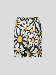 Bermudas mit floralem Allover-Print von Marni Blau - 30