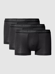 Obcisłe bokserki z paskiem z logo model ‘SUPREME TOUCH TRUNK’ od MICHAEL Michael Kors Czarny - 24