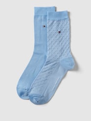 Sokken met structuurmotief in een set van 2 paar van Tommy Hilfiger Blauw / turquoise - 2