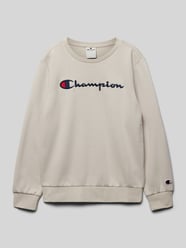 Sweatshirt mit Label-Stitching von CHAMPION Grau - 35