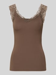 Top o kroju slim fit z mieszanka wiskozy model 'BARBERA' od PIECES - 13