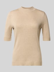 Strickpullover aus Viskose-Mix mit 1/2-Arm von COMMA Beige - 45