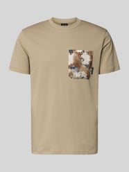 t-shirt z brustaszą od Armani Exchange - 4