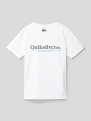 T-shirt met labelprint van Quiksilver Wit - 11